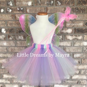 Butterfly tutu with wings and wand, flower girl tutu, infant tutu, toddler tutu, butterfly birthday tutu outfit size nb to 12years