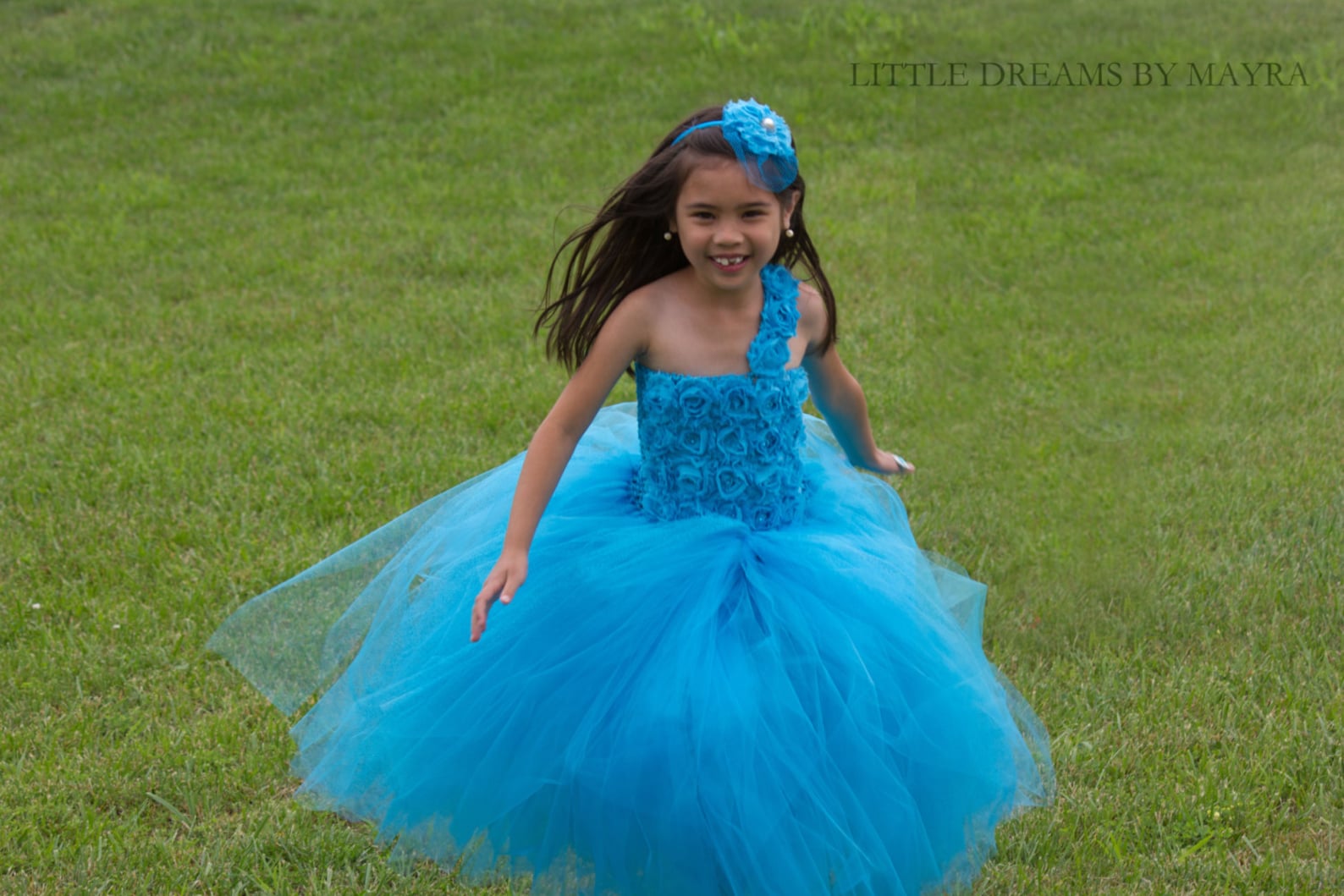 Girls Sleeveless Flower Embroidered Tutu Dress Pageant Flower Girl Dress