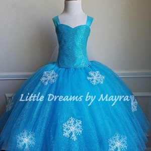 Vestido tutu de floco de neve, vestido tutu de inverno, vestido tutu de aniversário, vestido tutu de concurso de beleza, vestido tutu de Halloween, tamanho NB até 14 anos