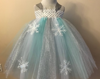 Winterland tutu jurk maat nb tot 14 jaar, kleine volwassen tutu jurk, peuter tutu jurk, winterland verjaardagsfeestje outfit, betaalbare halloween