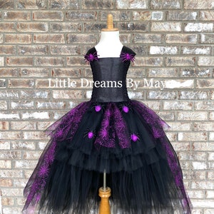 High low spiderweb tutu dress, spiderweb costume, Halloween spider costume, Baby tutu, Toddler tutu, Big girl tutu, small adult tutu dress