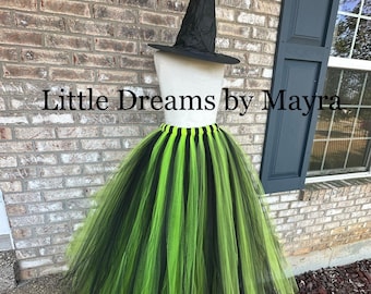 Heksen tutu rok met hoed, tutu verkrijgbaar in meer kleuren, Halloween tutu rok, volwassen tutu rok, vrijgezellen tutu rok