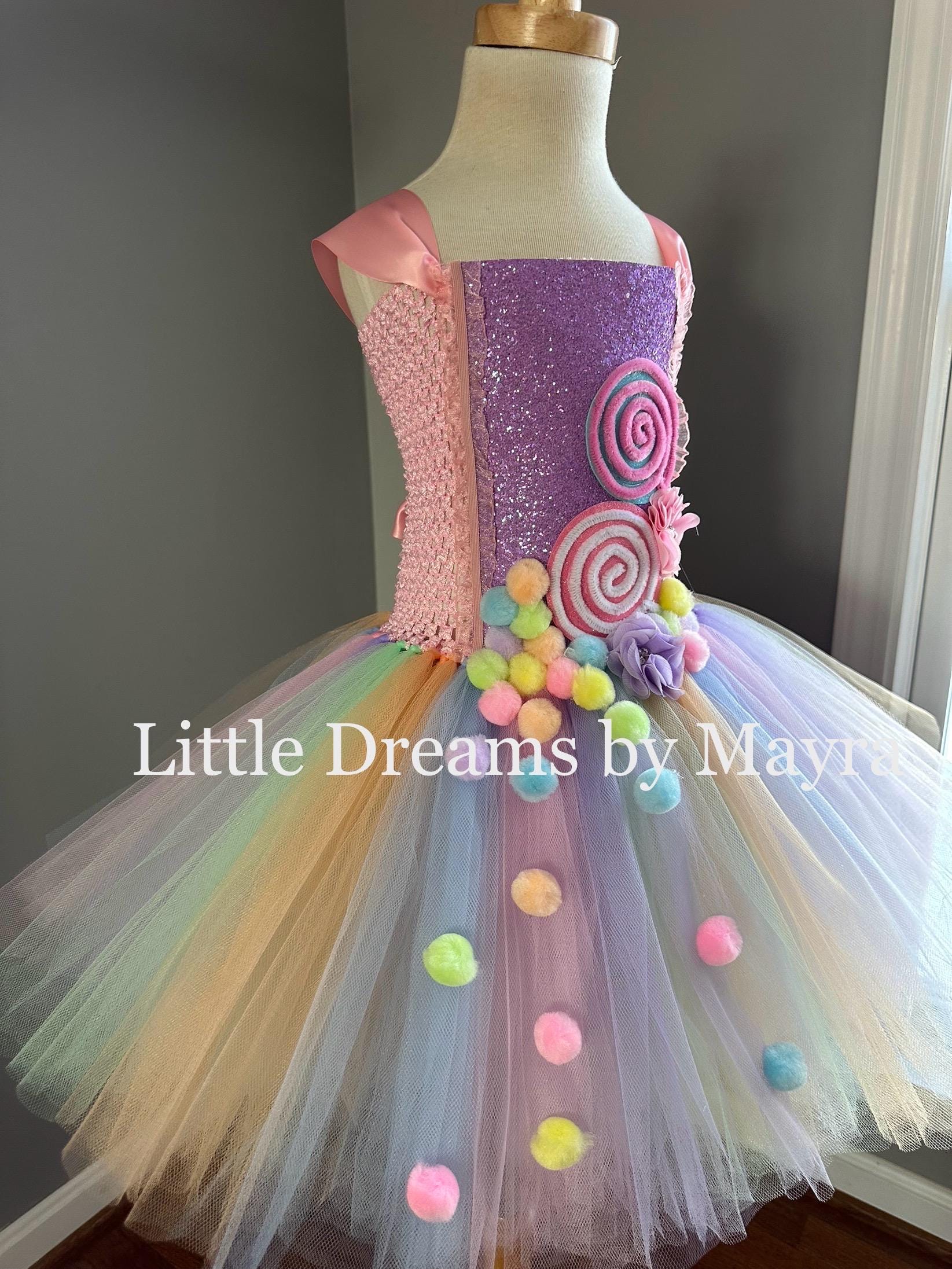 Pastel candyland tutu dress