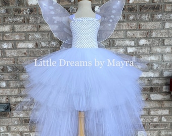 Angel tutu dress with wings, fairy tutu dress, Christmas fairy size newborn to 14years, high low red and green tutu dress