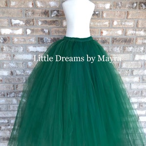 Hunter tutu skirt, available in more colors, adult tutu skirt, long maternity tutu, long bachelorette tutu skirt