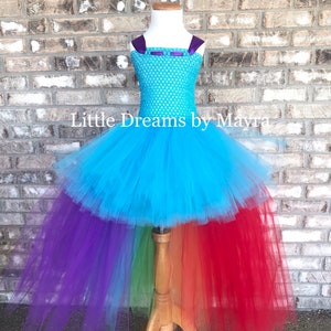Regenbogen hoch niedrig Tutu Kleid Ihrer Wahl der Farbe, Regenbogen Prinzessin Tutu Kleid, Baby-Tutu, Kleinkind-Tutu, großes Mädchen-Regenbogen-Tutu-Kleid