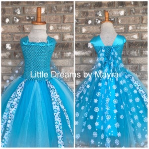 Vestido tutu de floco de neve, vestido tutu de inverno, vestido tutu de aniversário, vestido tutu de concurso de beleza, vestido tutu de Halloween, tamanho NB até 14 anos