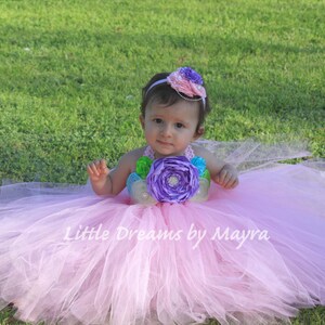 Sweet birthday dress, flower girl tutu dress, pink tutu dress size nb to 10years