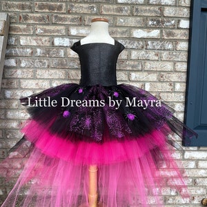 High low spiderweb tutu dress, spiderweb costume, Halloween spider costume, Baby tutu, Toddler tutu, Big girl tutu, small adult tutu dress