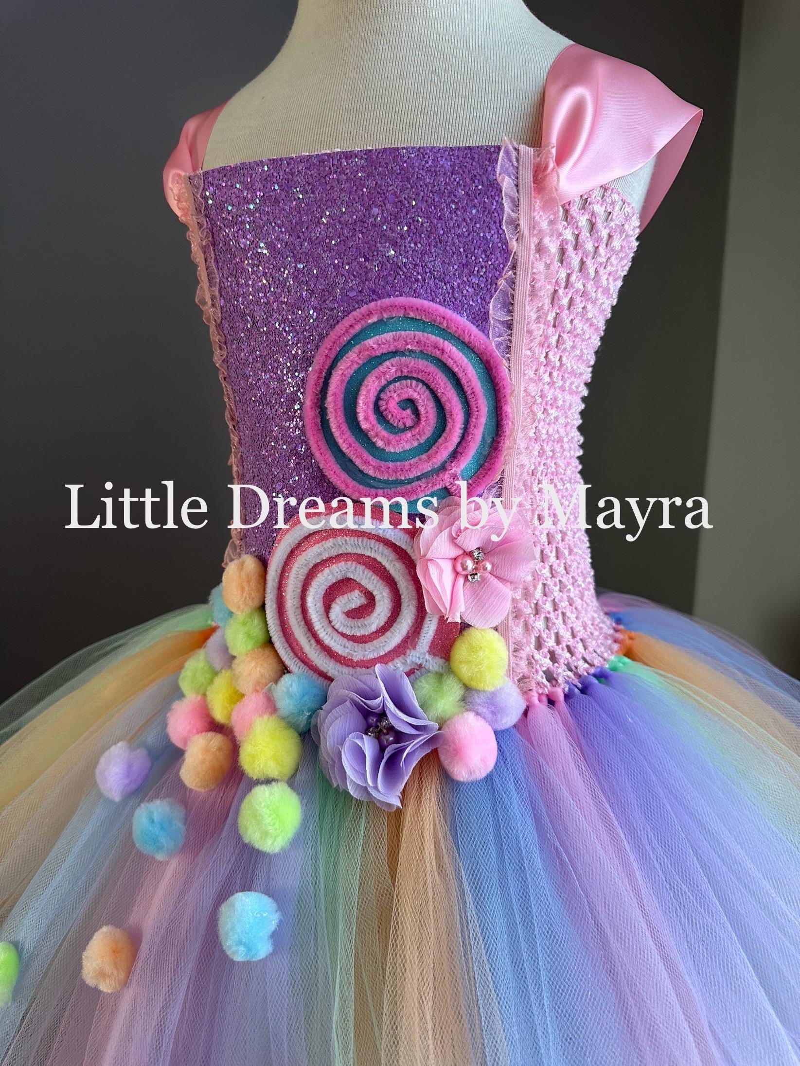 Pastel candyland tutu dress