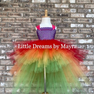 Regenbogen High Low Tutu Kleid Ihrer Wahl der Farbe, Regenbogen Prinzessin Kleid, Baby-Tutu, Kleinkind-Tutu, großes Mädchen-Tutu, kleines Erwachsenen-Tutu-Kleid