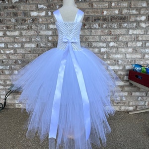 High low tutu dress your choice of color, Cloud tutu dress, Cloud princess tutu dress, Air costume tutu dress, small adult tutu dress image 4