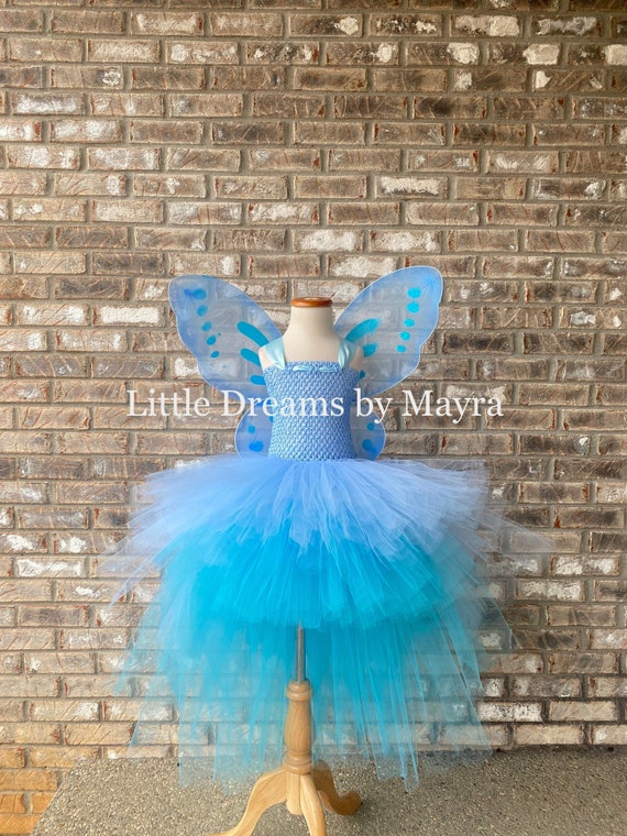 Fairy Costume Fancy Dress up for Girls Butterfly Wings, Tutu, Magic Wand  and Wings Set- Butterfly Costumes Angel Wings for 2-9 Year Years Girls,  Purple Blue Colour : Amazon.com.au: Toys & Games