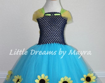 Sunflower inspired tutu dress size nb to 8years