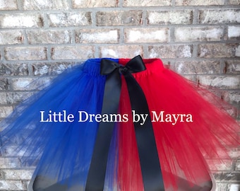 Red and blue tutu skirt, tutu, baby tutu, kids tutu, teen tutu, adult tutu, any color tutu