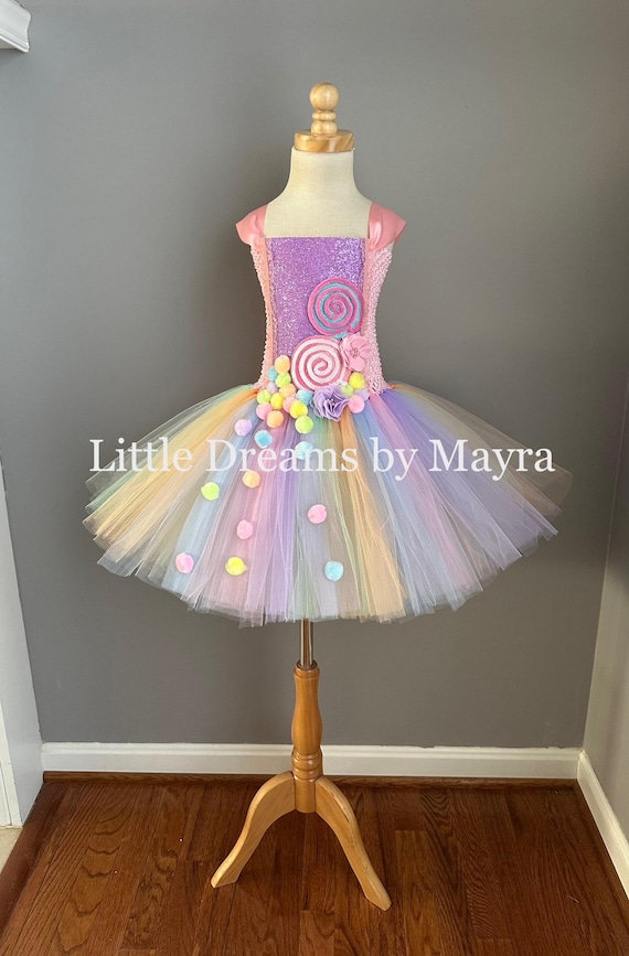 Pastel Candyland Tutu Dress, Candy Machine Tutu Dress, Lollipop