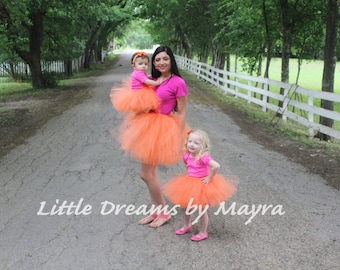 Mommy and me tutu your choice of color - Mother and daughter outfit - Mommy and me costume