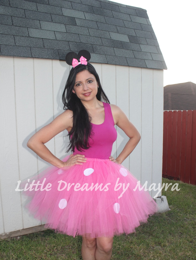adult pink minnie mouse costume