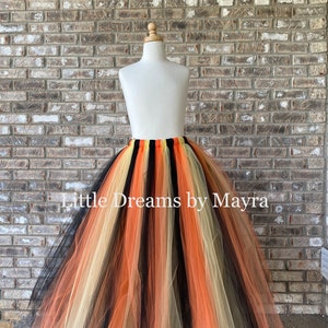 Long Halloween tutu skirt, available in more colors, adult tutu skirt, long maternity tutu, long bachelorette tutu skirt