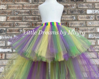 High low Mardi Gras tutu skirt available in 35colors, baby tutu, teen tutu skirt, adult tutu, bachelorette tutu skirt