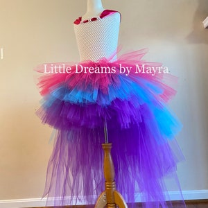 Regenbogen High Low Tutu Kleid Ihrer Wahl der Farbe, Regenbogen Prinzessin Kleid, Baby-Tutu, Kleinkind-Tutu, großes Mädchen-Tutu, kleines Erwachsenen-Tutu-Kleid