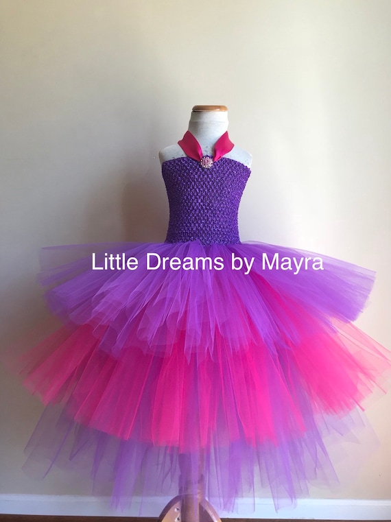 pink and violet tutu dress