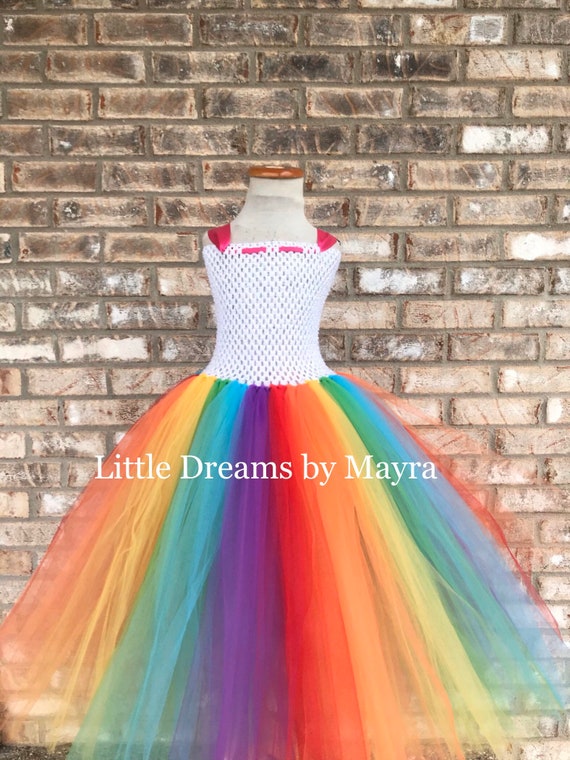 Rainbow Tutu Dress Rainbow Birthday Party Outfit Princess Tutu Dress Baby Tutu Toddler Tutu Big Girl Tutu Small Adult Tutu Dress Etsy