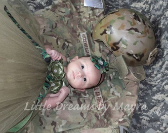 Military tutu dress / Camo tutu dress / size nb to 4T