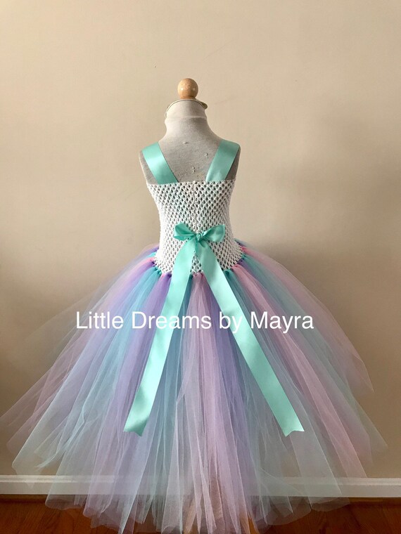 Costume Unicorno Bambina Con Tutù Luci - Vestito Principessa Compleanno, Halloween, Carnevale