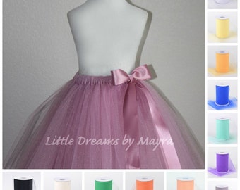 Puffy tutu your choice of color, ballerina tutu, flower girl tutu, baby tutu, infant tutu, toddler tutu, birthday tutu size nb to 12years