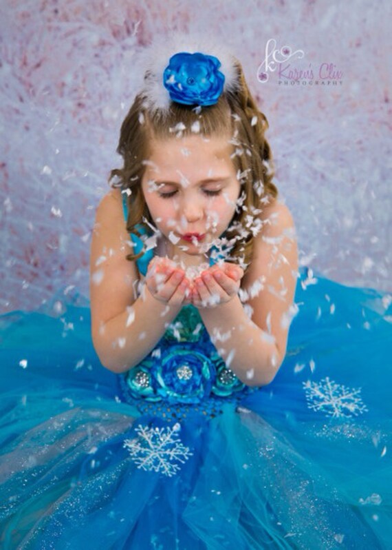 Snowflake Tutu Dress, Winter Tutu Dress, Birthday Tutu Dress, Pageant Tutu Dress, Halloween Tutu Dress Size NB to 14Years