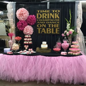 Table tutu skirt color of your choice, table skirt, party supplies, party decorations supplies