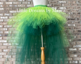 High low tutu skirt, Green tutu skirt, Toddler tutu, girl tutu, St Patrick tutu skirt, leprechaun costume, leprechaun tutu skirt, Elf tutu