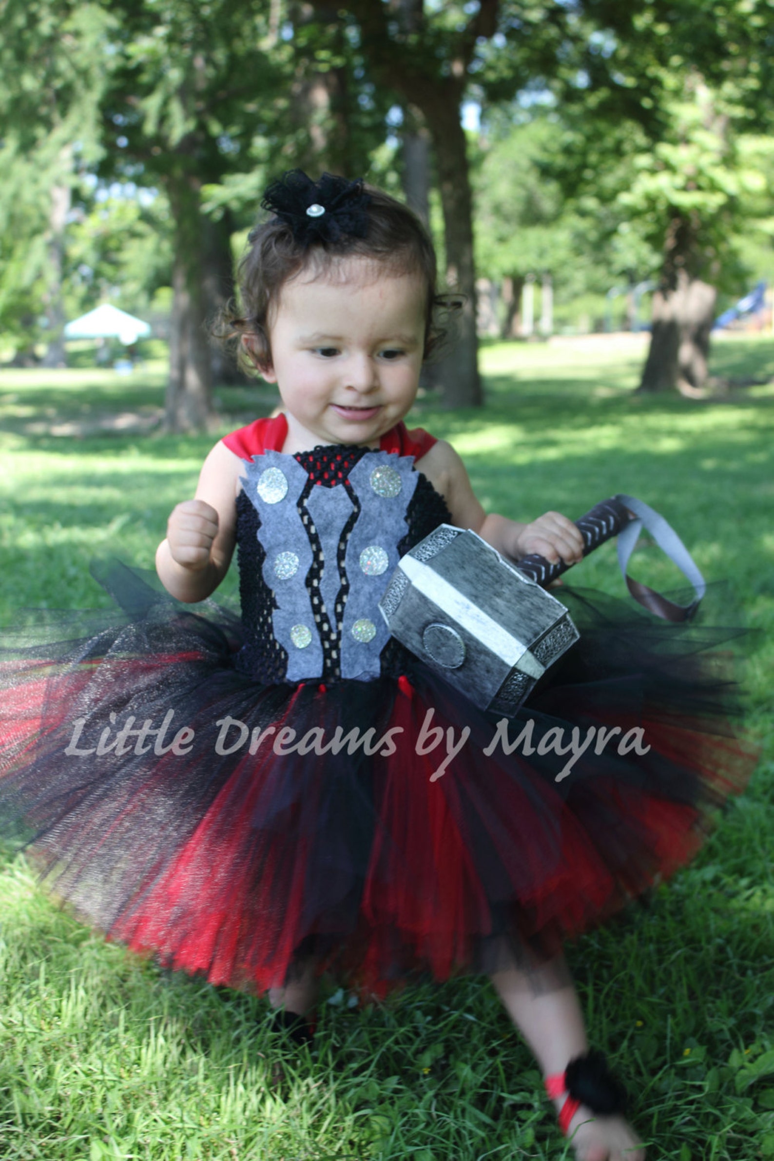 Thor inspired tutu dress and matching headpiece size nb to 10years