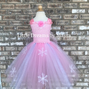 Vestido tutu de floco de neve, vestido tutu de inverno, vestido tutu de aniversário, vestido tutu de concurso de beleza, vestido tutu de Halloween, tamanho NB até 14 anos
