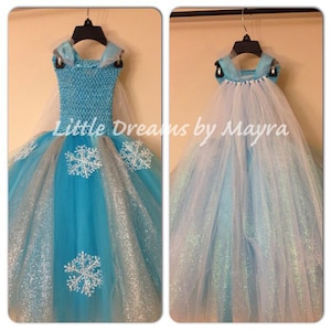 Snowflake tutu dress, Winter tutu dress, Birthday tutu dress, Pageant tutu dress, Halloween tutu dress size nb to 14years