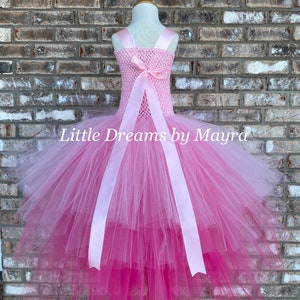 High low tutu dress your choice of color, Pink princess tutu dress, Baby tutu, Toddler tutu, Big girl tutu, small adult tutu dress image 3