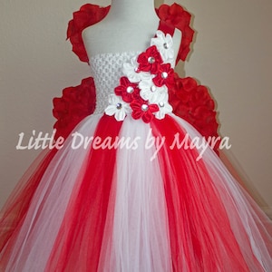 Cupid inspired tutu dress and wings, Valentine&#39;s day tutu dress, pageant tutu dress size nb to 12years