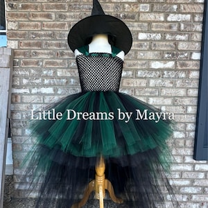 Witch tutu dress and hat, Halloween tutu dress, witch costume any size from nb to adult, Adult witch costume
