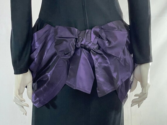 Dramatic Vintage Designer’s Sample. Elegant matte… - image 3