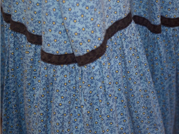 70s Betsey Johnson’s Alley Cat Prairie Dress in B… - image 5