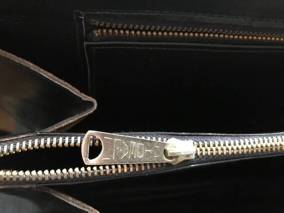 Large Black Handbag with dramatic allover tooled … - image 5