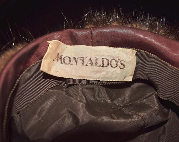 Vintage Montaldo\'s Cream Leather Hat(Beret) Montaldos Hat - Etsy main image 2