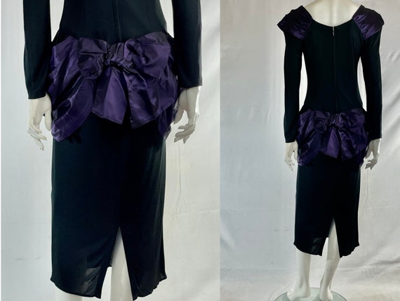 Dramatic Vintage Designer’s Sample. Elegant matte… - image 2