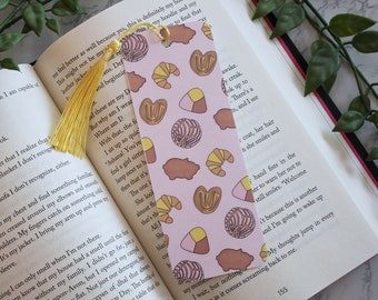 Pan Dulce handmade Bookmark, Mexican Sweetbread bookmark, Hand drawn bookmark