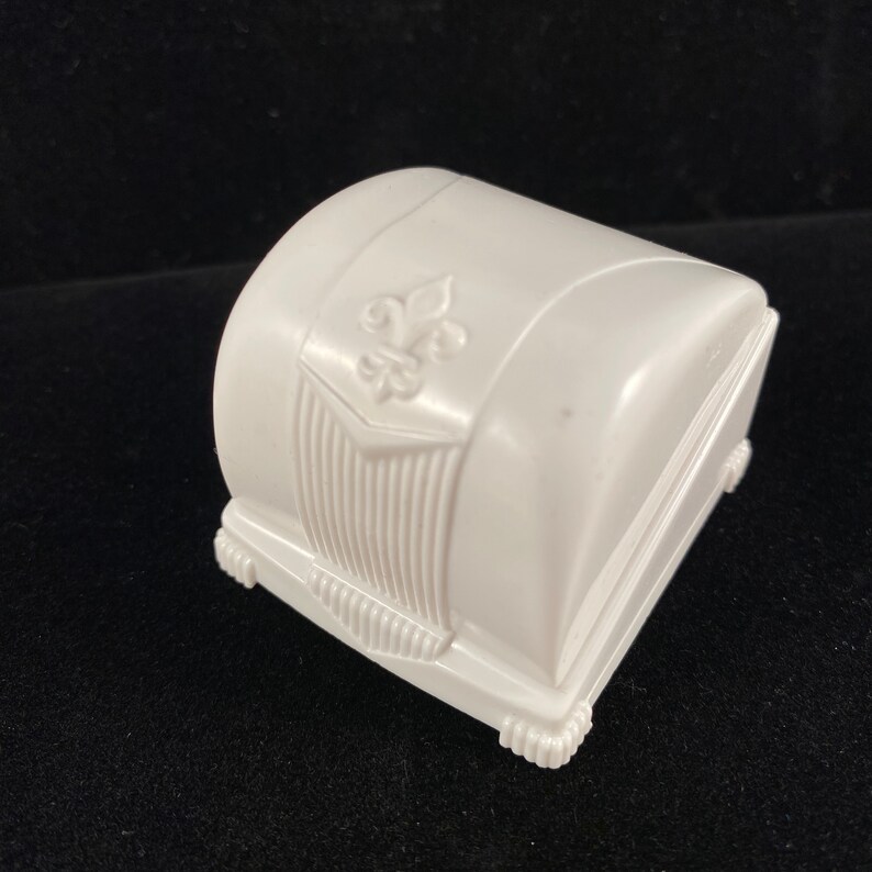 Vintage Ring Box Art Deco Vintage Jewelry Gift Box White Etsy