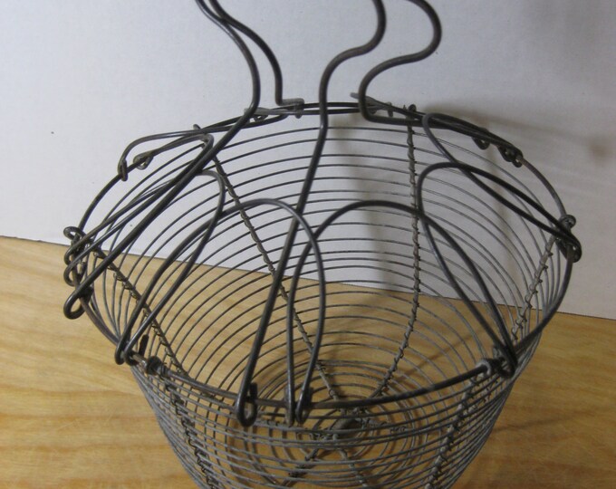 Vintage French Wire Egg Basket Authentic Etsy