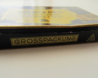 Mercedes A.Batschari Cigaretten tin box German Baden Baden