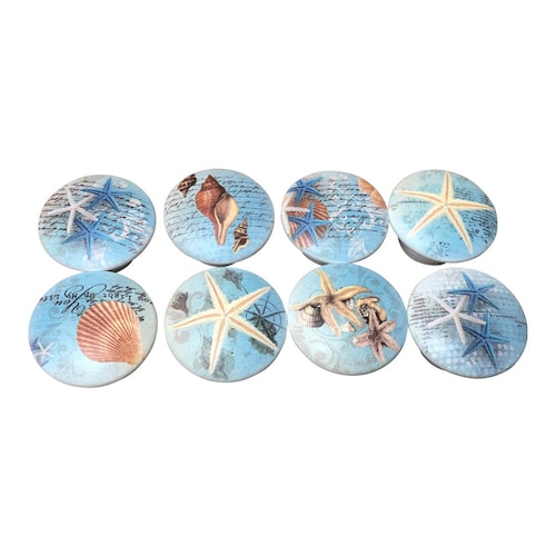 Set of 8 Beach Bum Nautical Knobs Etsy