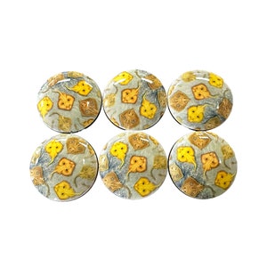 Cabinet Knobs, Set of 6 Nautical Impressions Wood Cabinet Knobs, Drawer Knobs and Pulls, Kitchen Cabinet Knobs